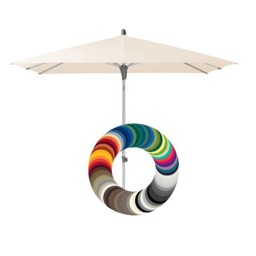 Alu-Push parasoldoek vierkant