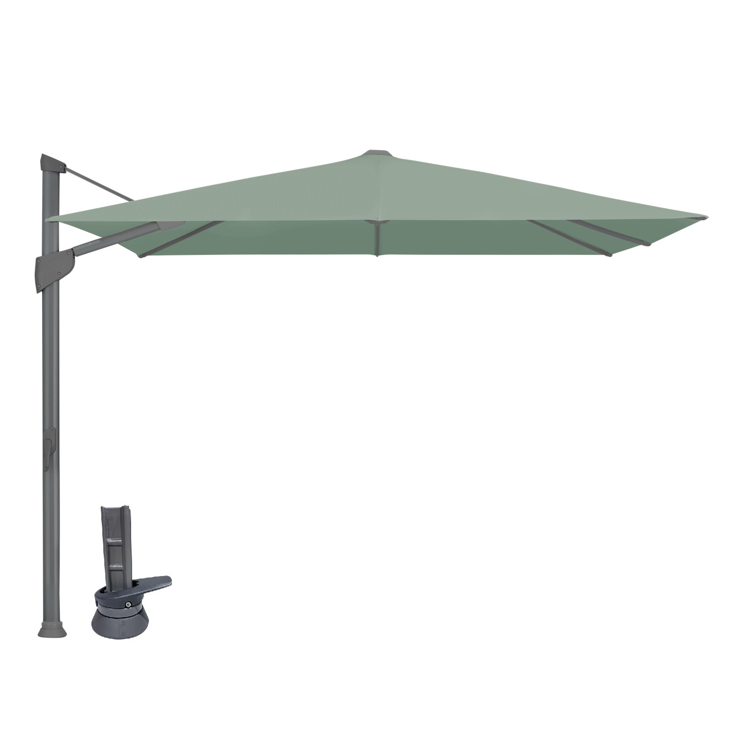 Fortano vierkant antraciet stofklasse 4-5 draaivoet