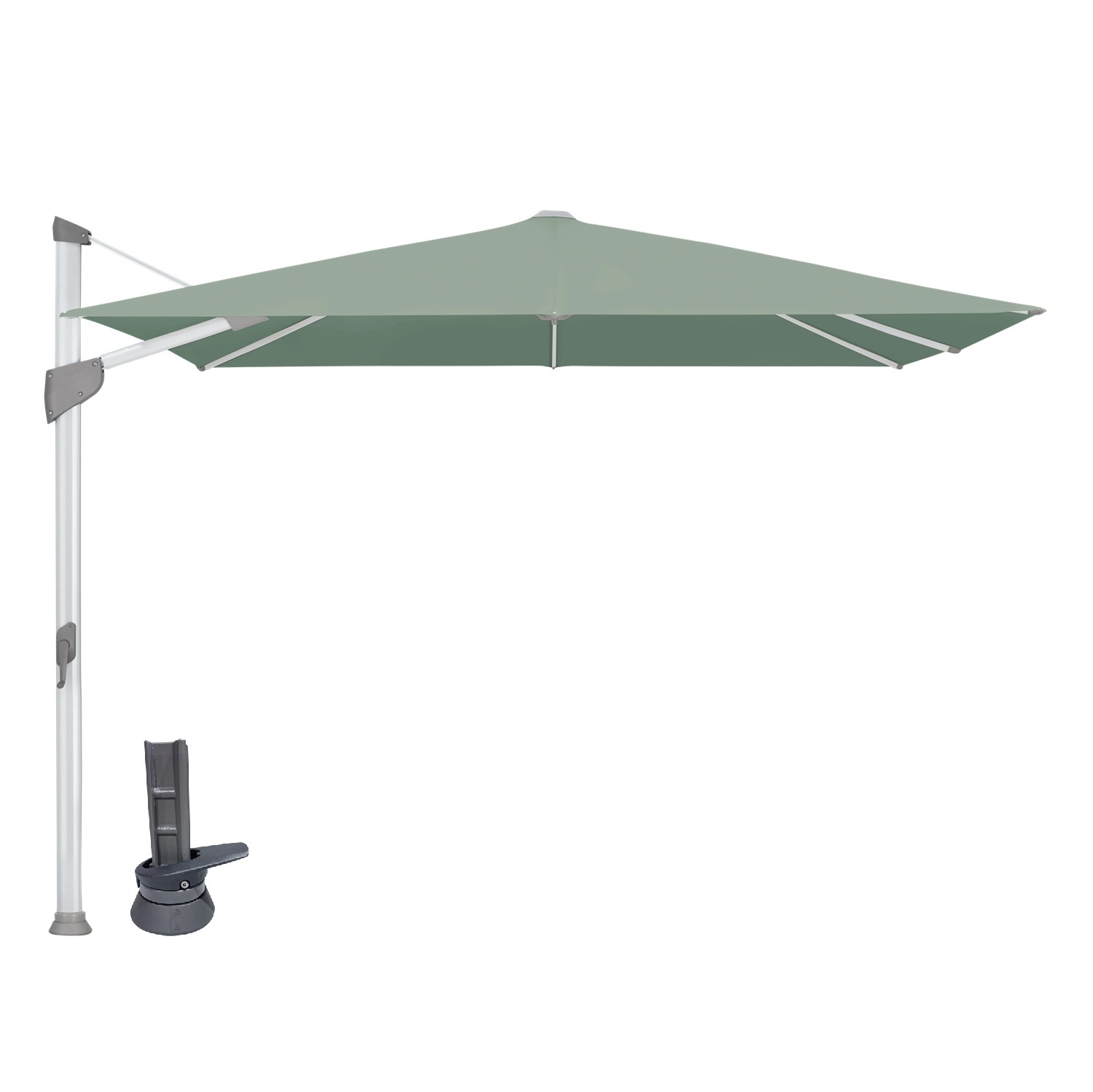 Fortano vierkant geanodiseerd stofklasse 4-5 draaivoet