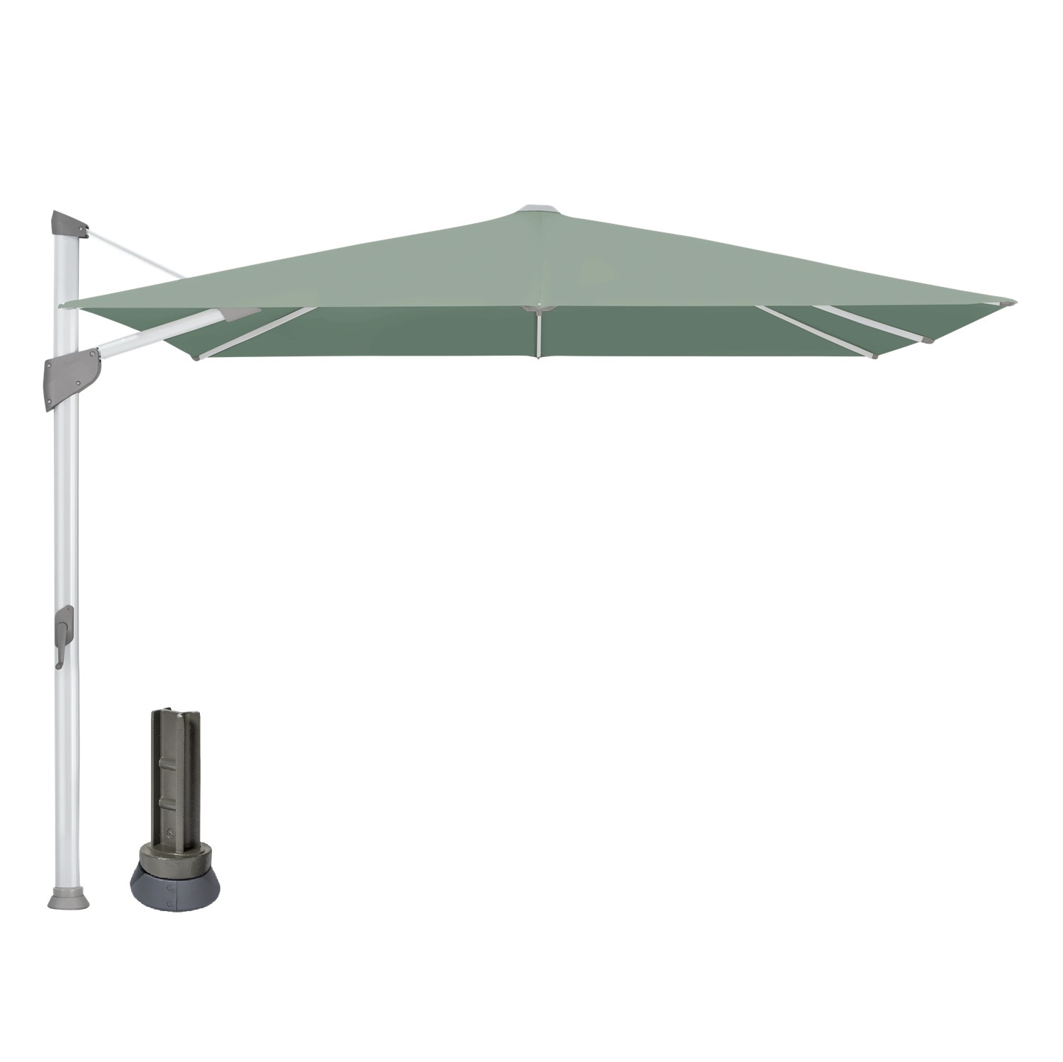 Fortano vierkant geanodiseerd stofklasse 4-5 standvoet