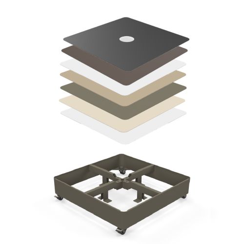 PX tile base Earth clay met alle platen