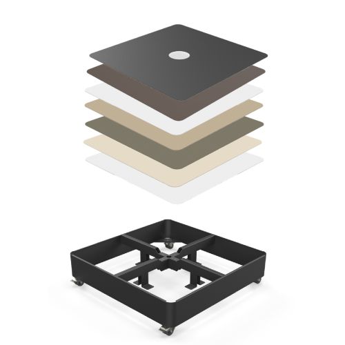 PX tile base Zwart met alle platen