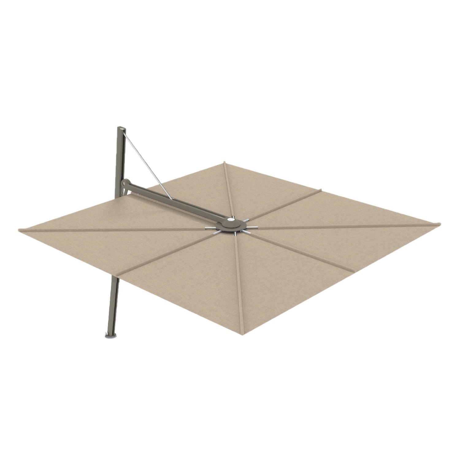 VERSA PX 3X3 EARTH CLAY SAND VERSA-PX-zweefparasol frame Earth-Clay 300x300cm