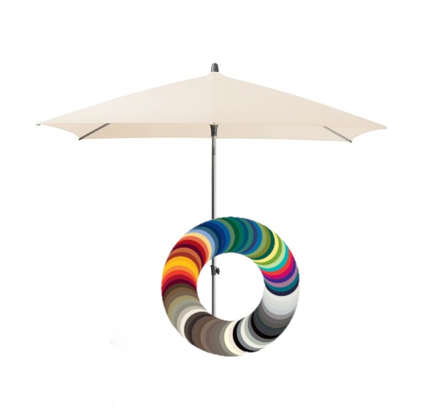 Alu-Push parasoldoek rechthoek