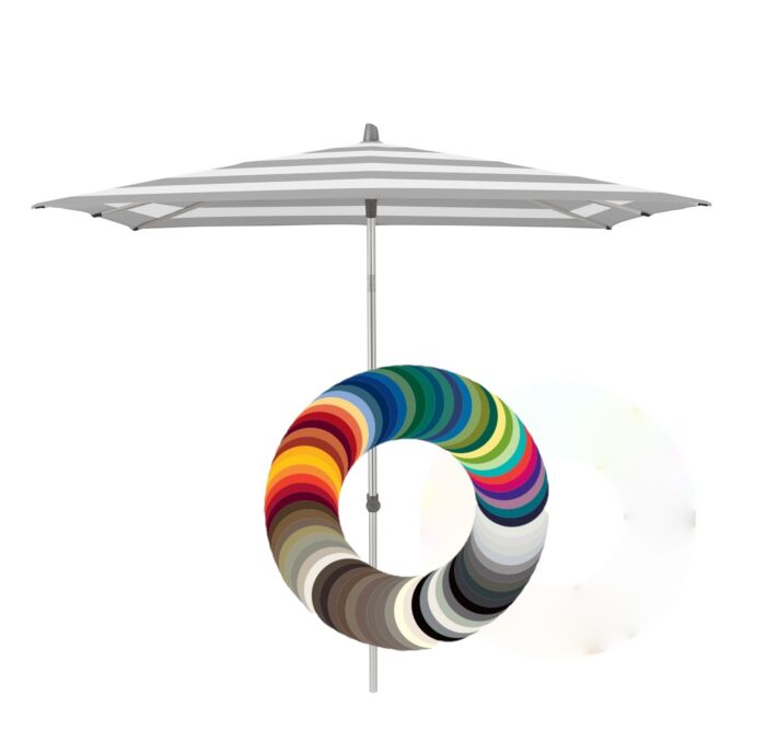 Glatz Alu-Smart parasoldoek vierkant