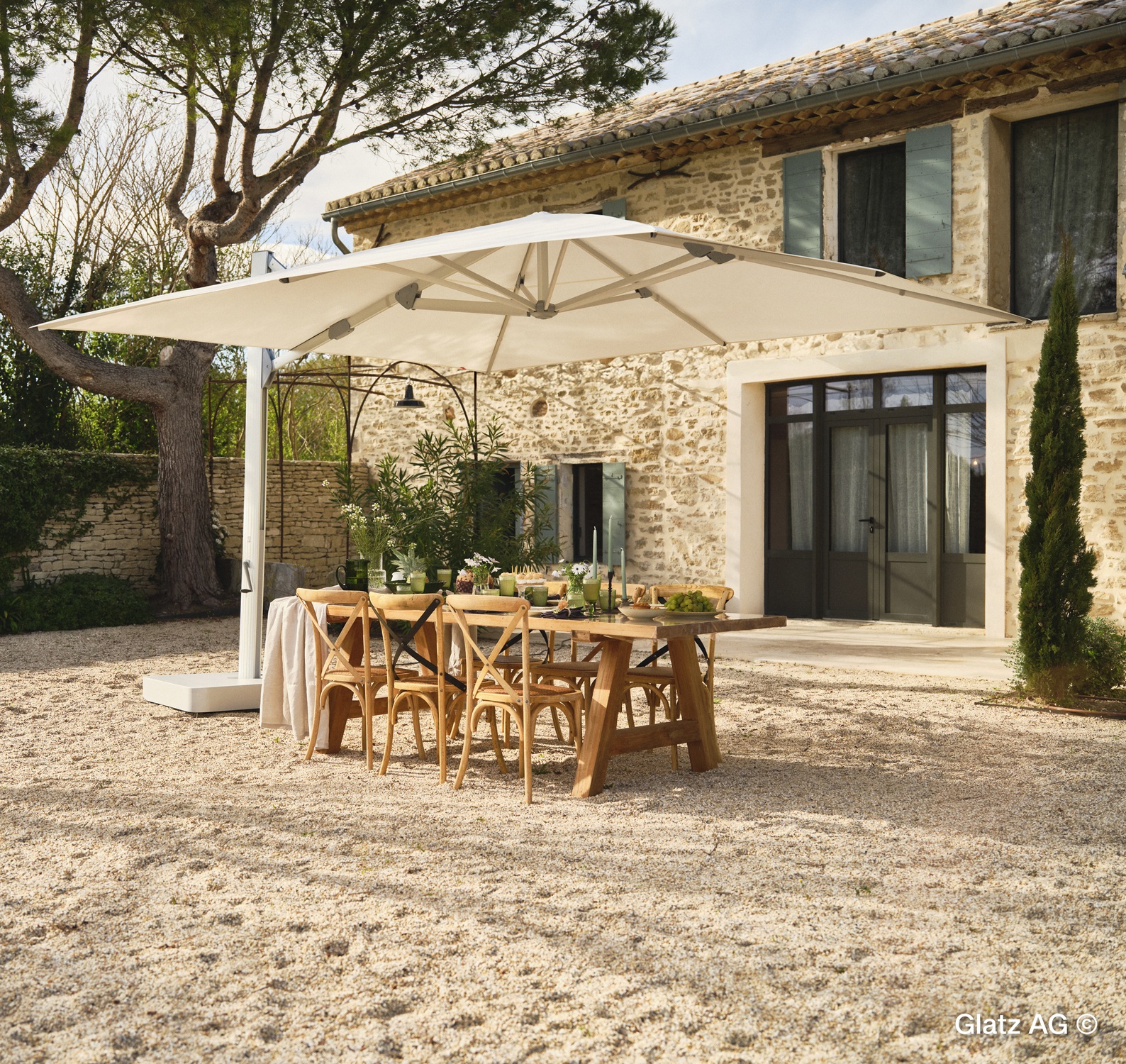 Glatz AMBIENTE NOVA zweefparasol Ø 500 cm - Afbeelding 3