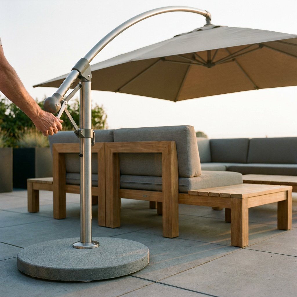 Bedieningssystemen zweefparasols