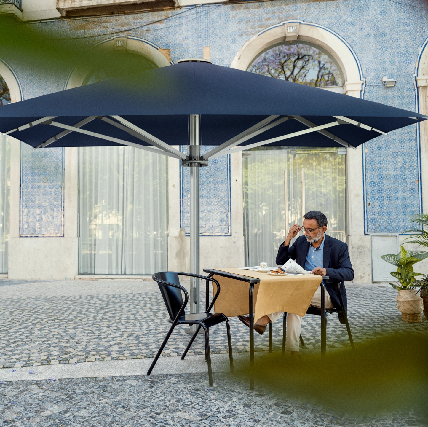 Glatz PALAZZO Style horeca parasol Ø 400 cm klasse 5 - Afbeelding 3