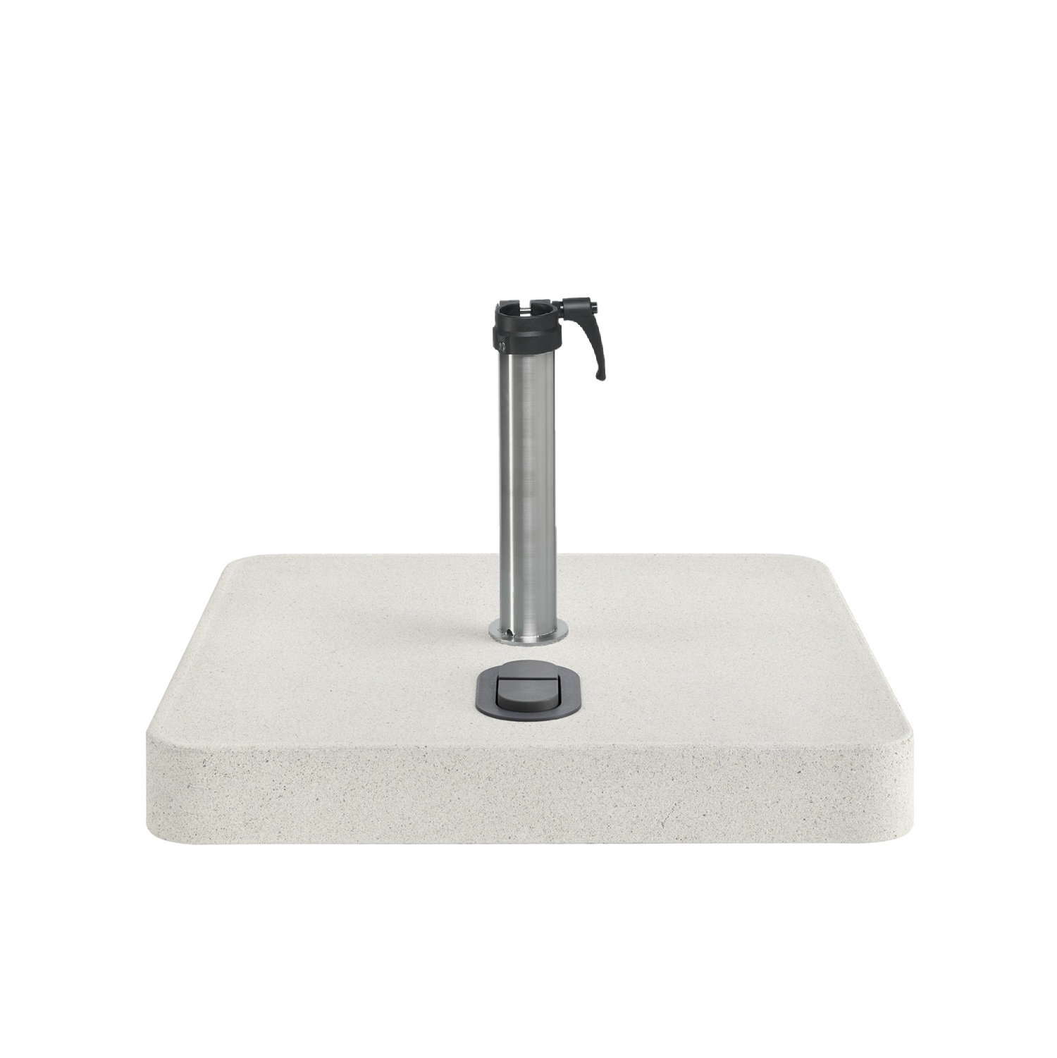 Glatz rolvoet beton 90 kg incl. staander RVS Ø 48/55mm